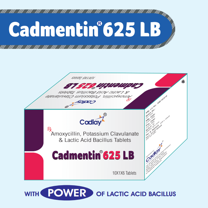 Cadmentin-625LB-Tablets-Amoxycillin-Potassium-Clavulanate-Lactic-Acid-Bacillus-Tablets-Cadlay-Pharma-Private-Limited-Baddi